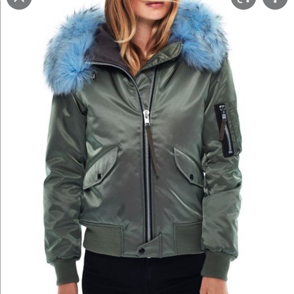 SAM Jenny Fur Trim Bomber